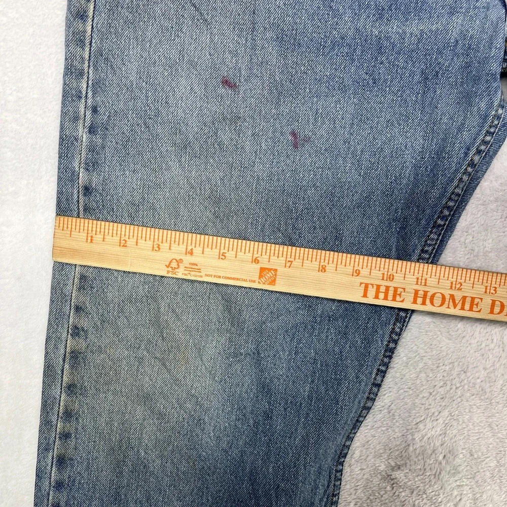 Levi's 505 Straight Leg Jeans Men's Blue‎ Denim Cotton Pockets Zip Fly - 37X31